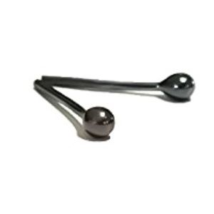 4 x black 925 sterling silver ball stud earrings